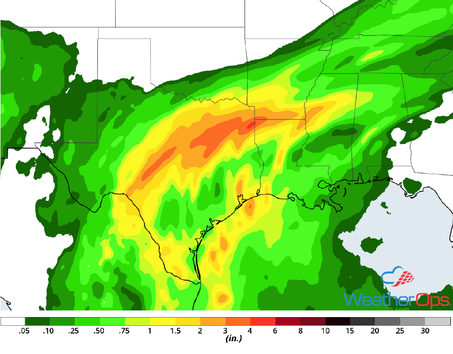 Rainfall Accumulation October 15-16, 2018