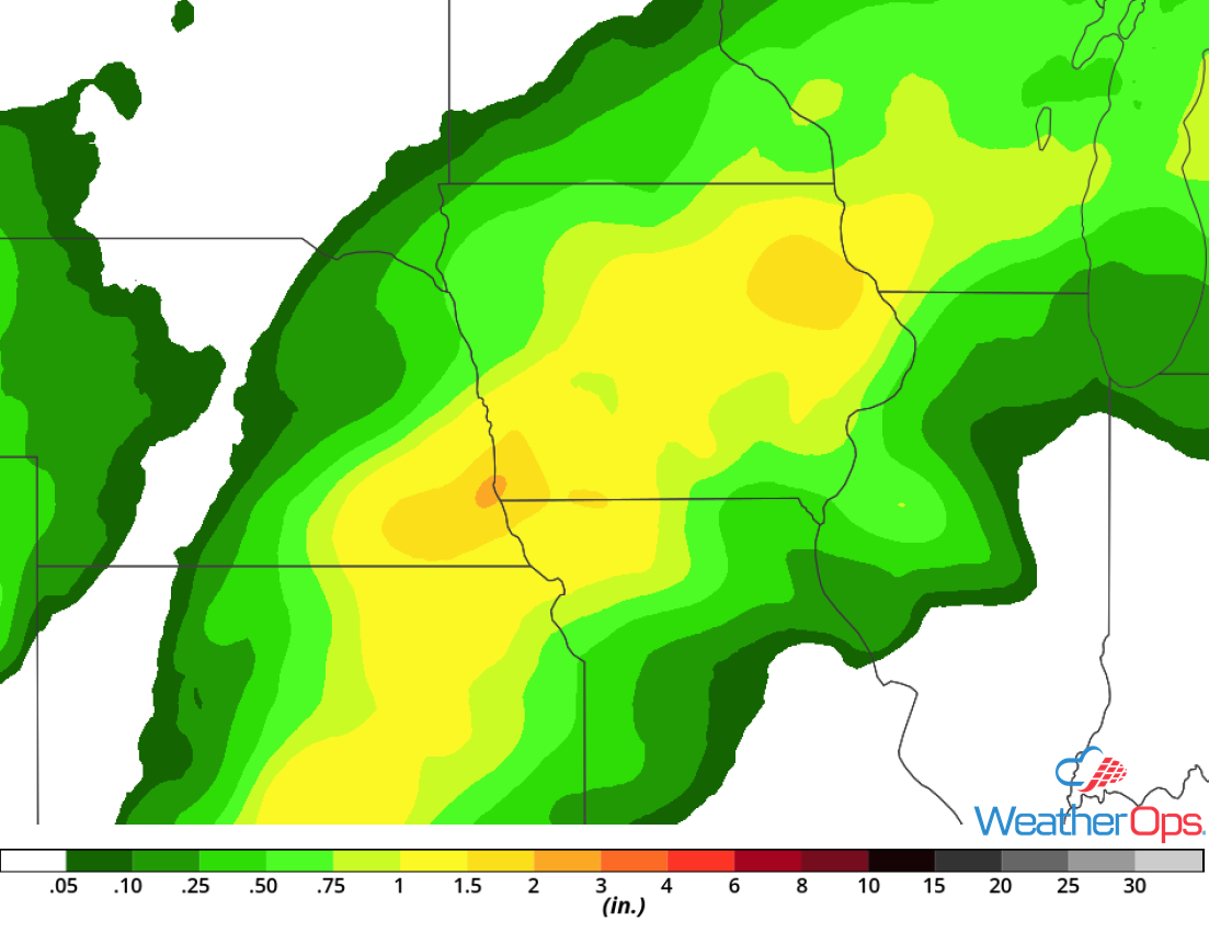 Rainfall Accumulation for May 1-2, 2018