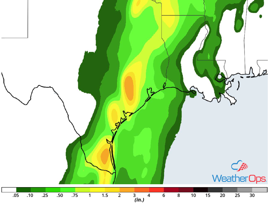 Rainfall Accumulation for Wednesday, June 20, 2018