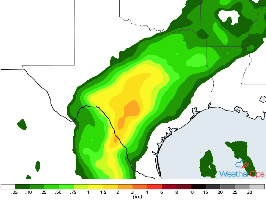 Rainfall Accumulation for Friday, May 4, 2018