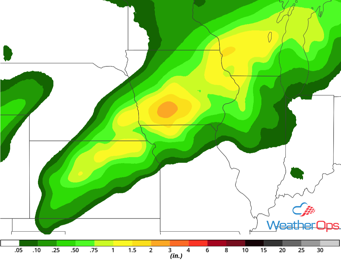 Rainfall Accumulation for Friday, October 5, 2018