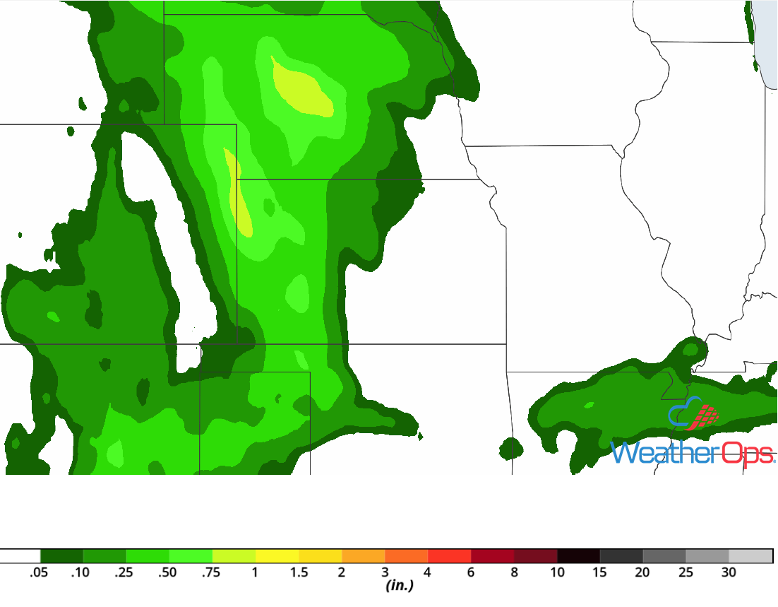 Rainfall Accumulation for Friday, July 27, 2018