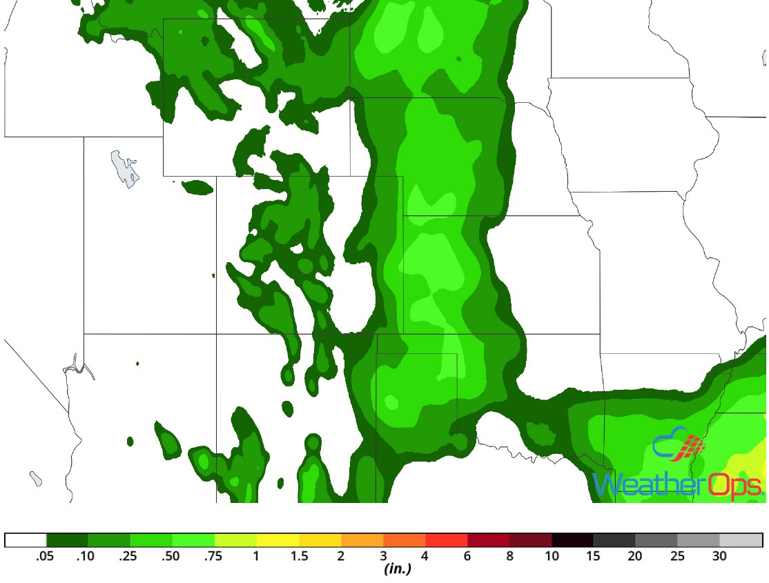 Rainfall Accumulation for Saturday, August 18, 2018
