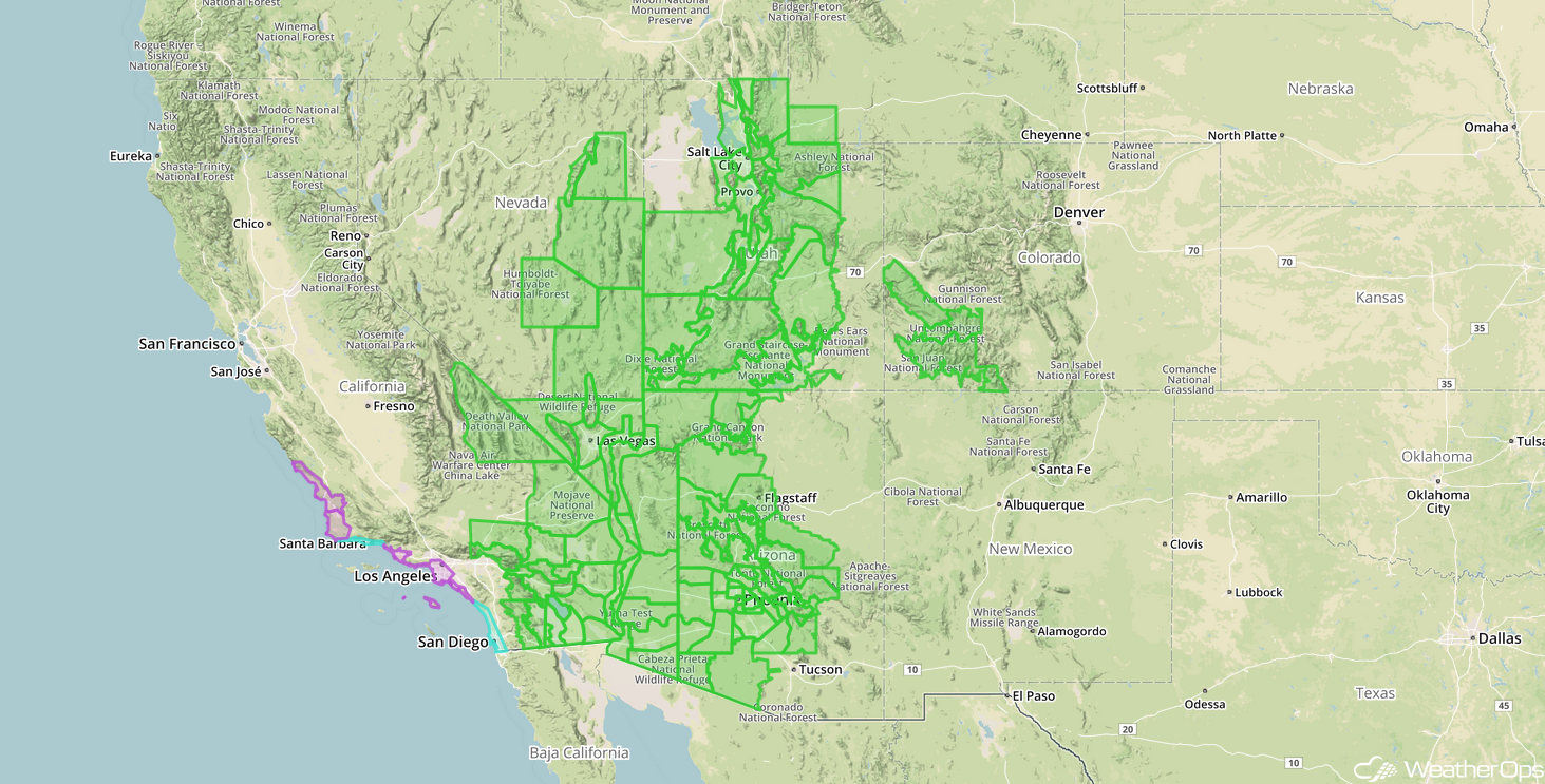 Flash Flood Watches in Effect