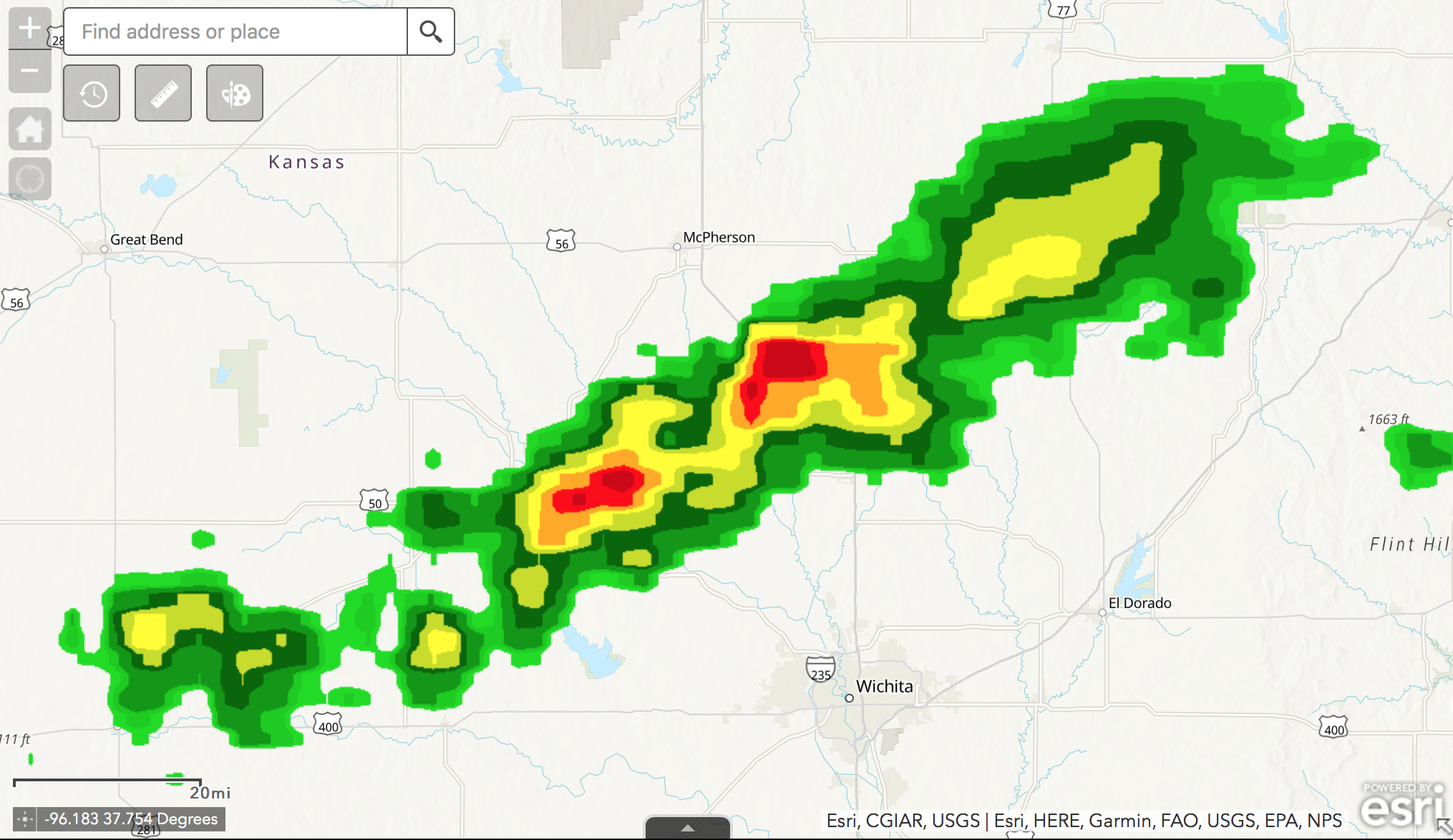 Modeling of Storms Using ArcGIS