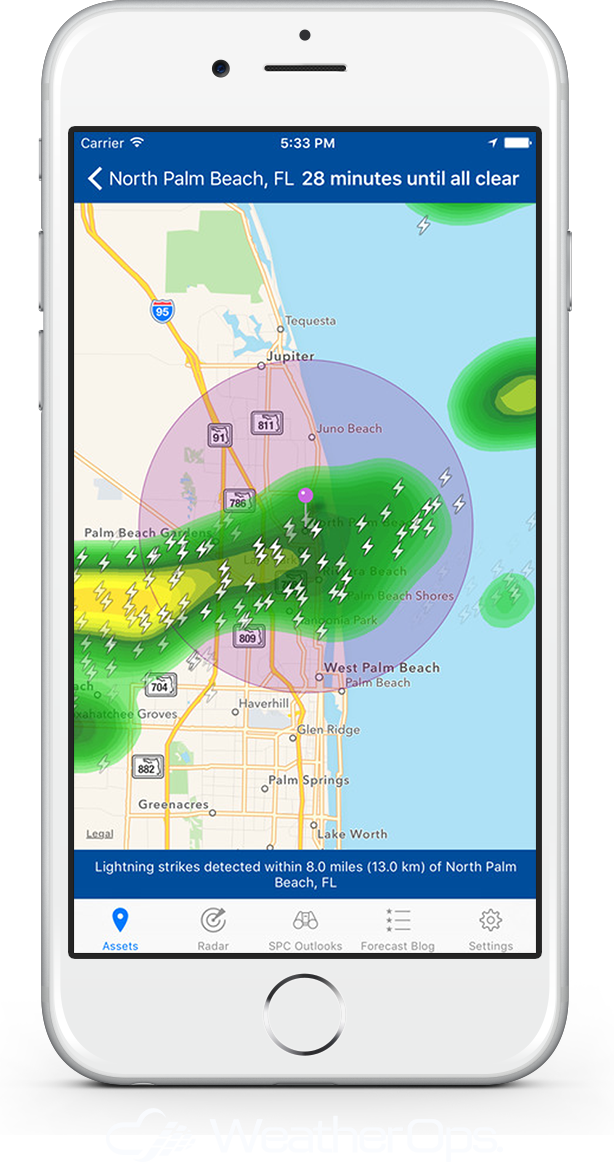 iPhone-6 WeatherOps Mockup white