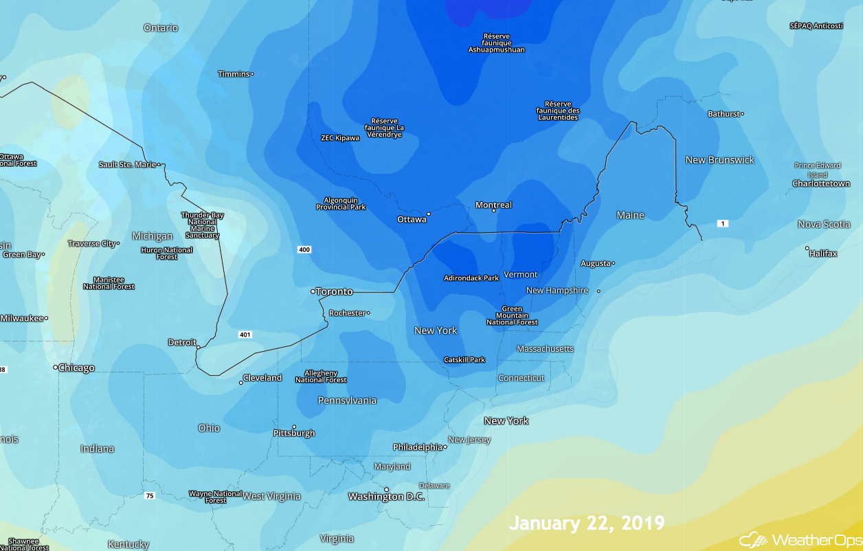 WeatherOps Cold Temps on Jan 22, 2019