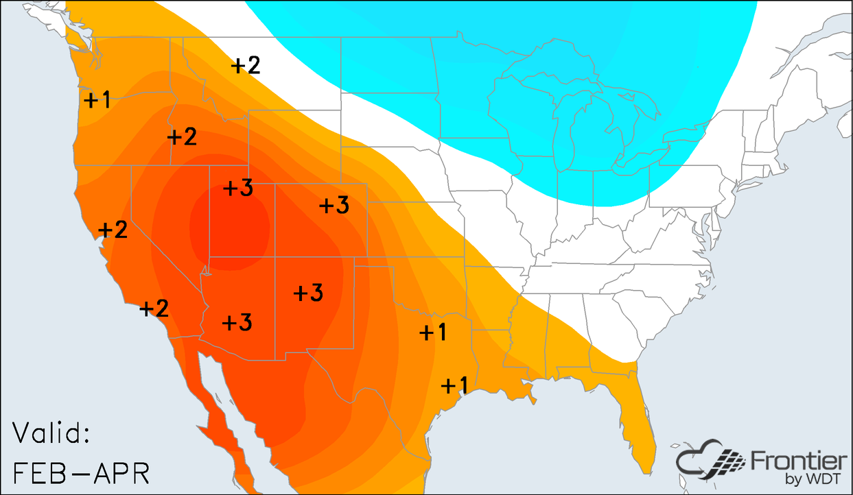 2018 Seasonal Forecast for February through April