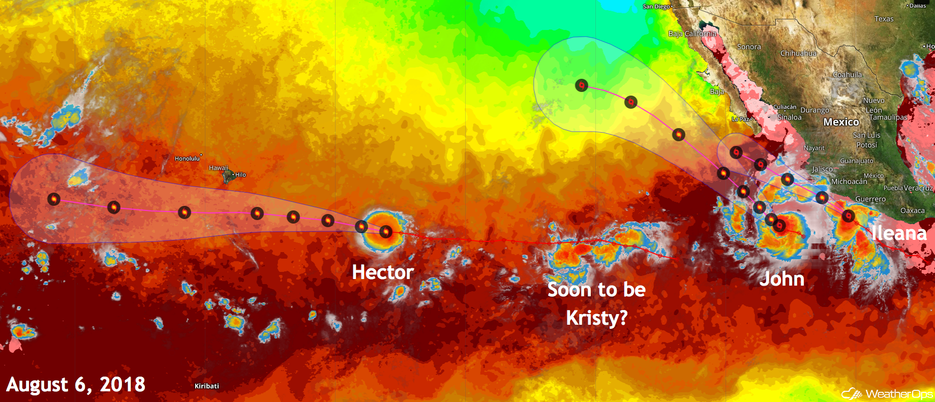 Tropical Activity in the Pacific