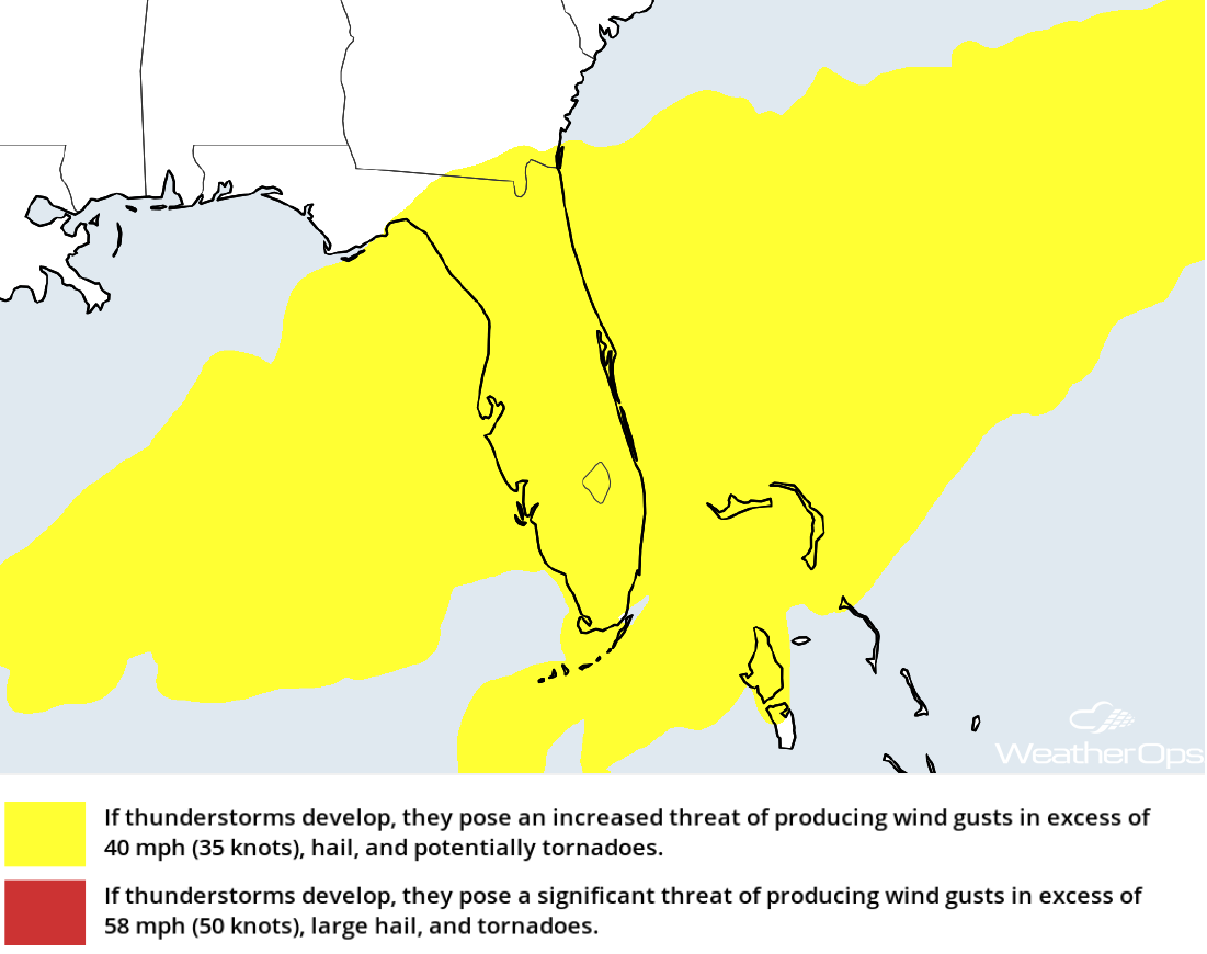 Thunderstorm Risk for Tuesday, April 10, 2018