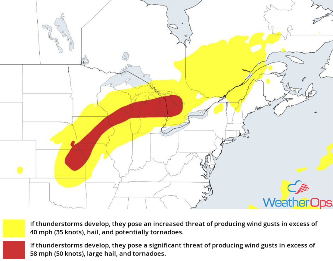 Thunderstorm Risk for Tuesday, August 28, 2018