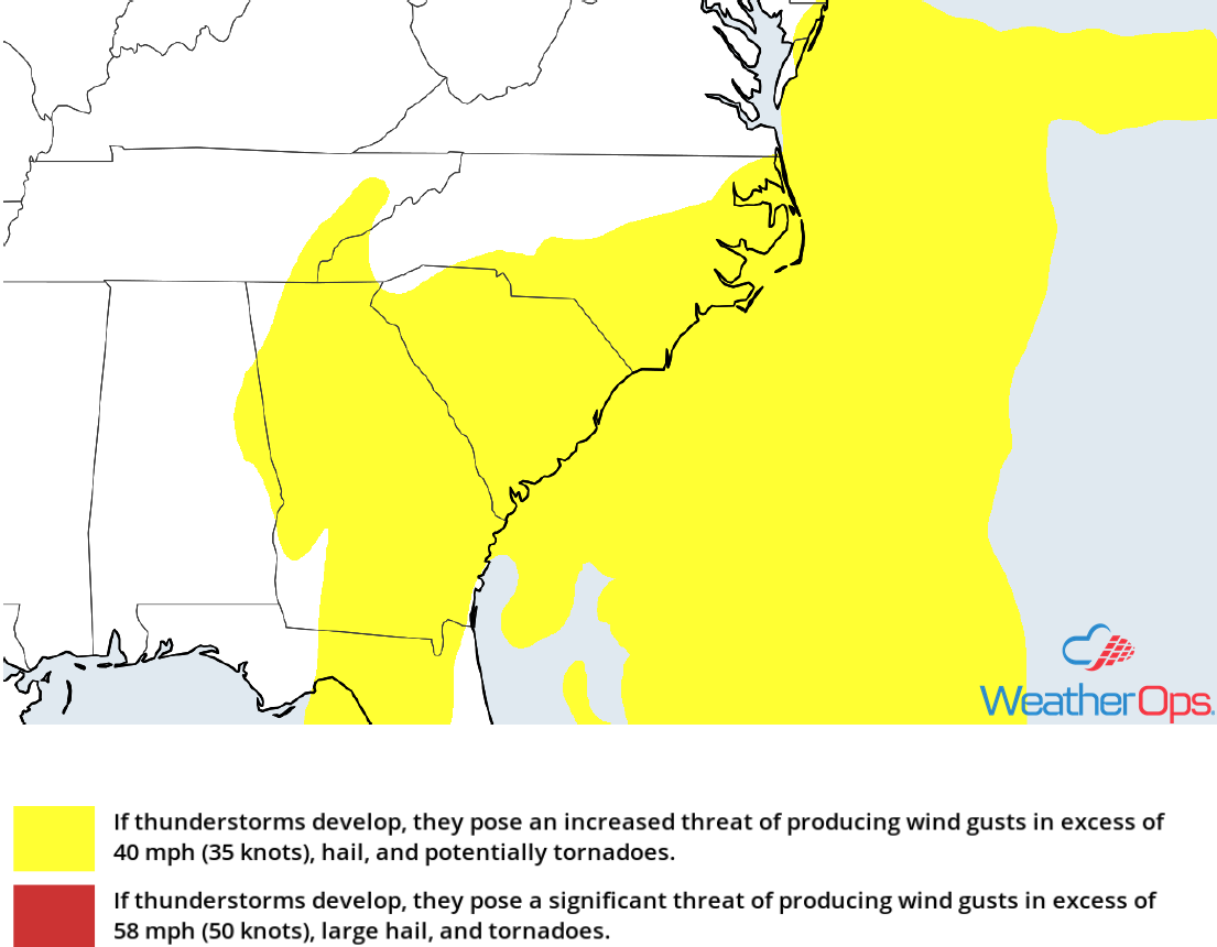 Thunderstorm Risk for Friday, October 26, 2018