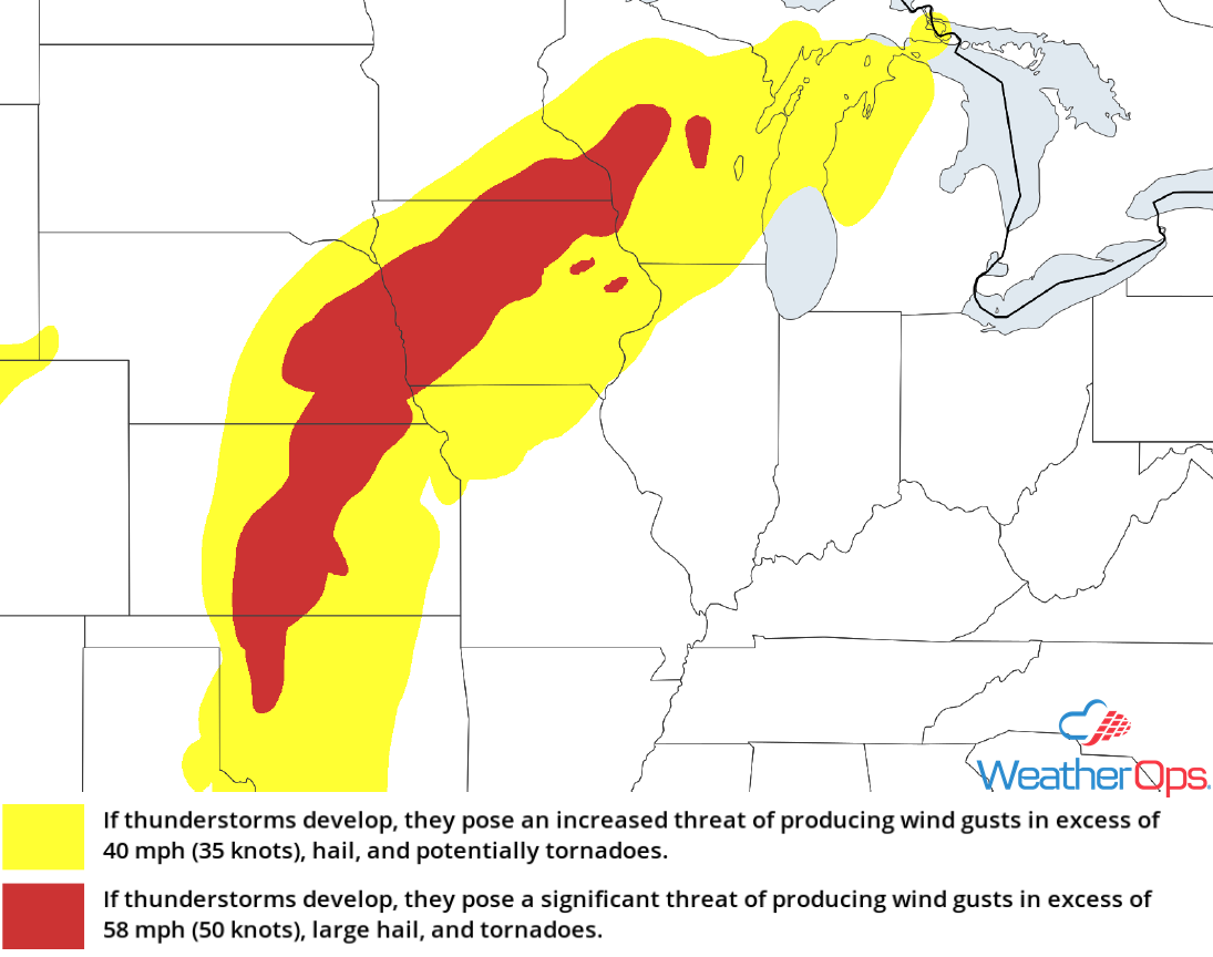 Thunderstorm Risk for Tuesday, May 1, 2018