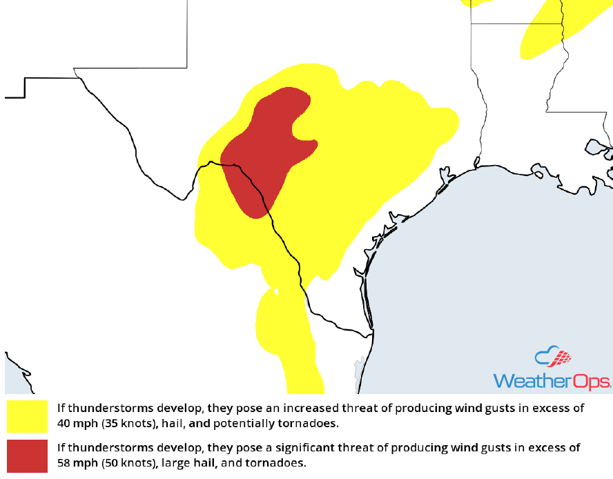 Thunderstorm Risk for Friday, May 4, 2018