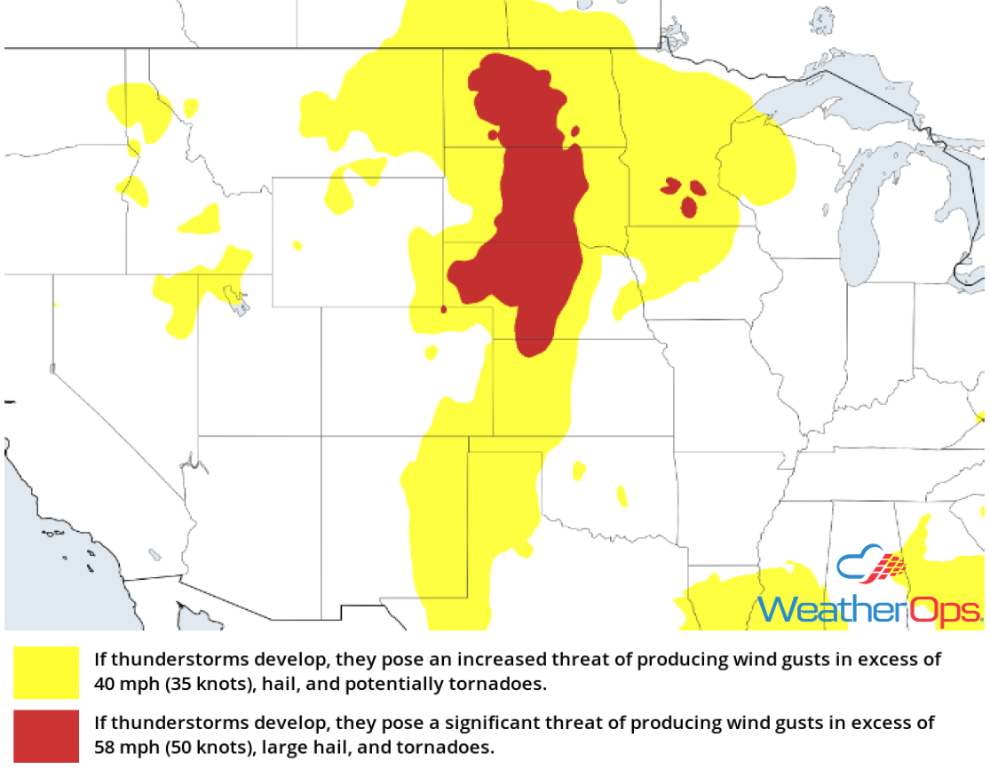 Thunderstorm Risk for Wednesday, May 23, 2018