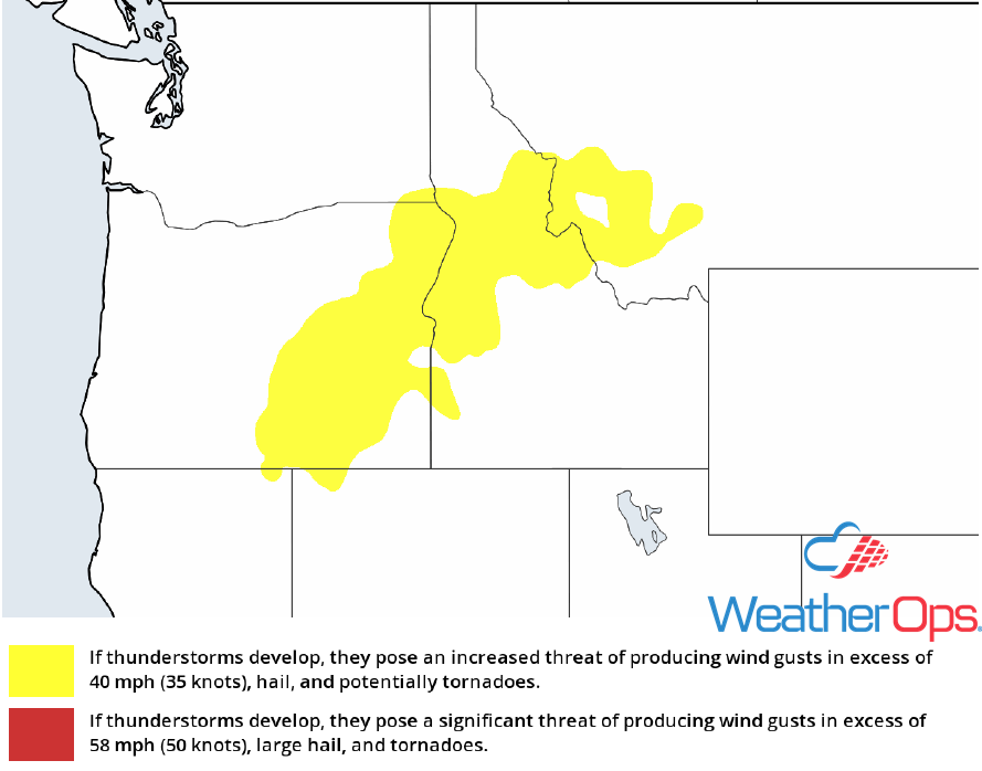 Thunderstorm Risk for Friday, May 25, 2018