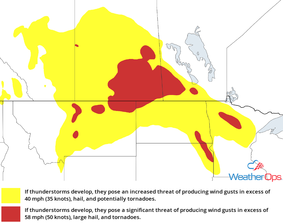 Thunderstorm Risk for Tuesday, July 10, 2018