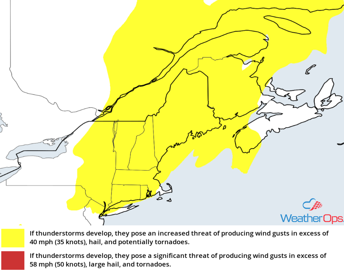 Thunderstorm Risk for Tuesday, July 17, 2018