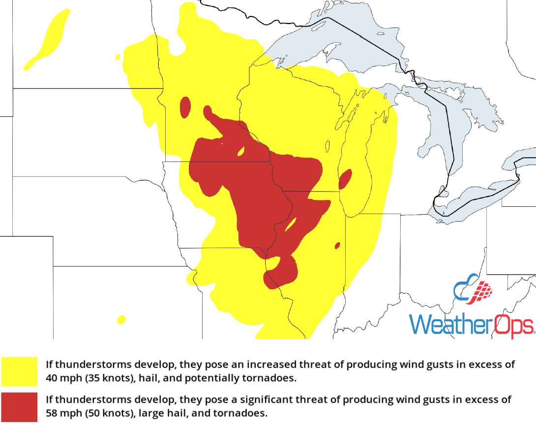 Thunderstorm Risk for Friday, August 24, 2018