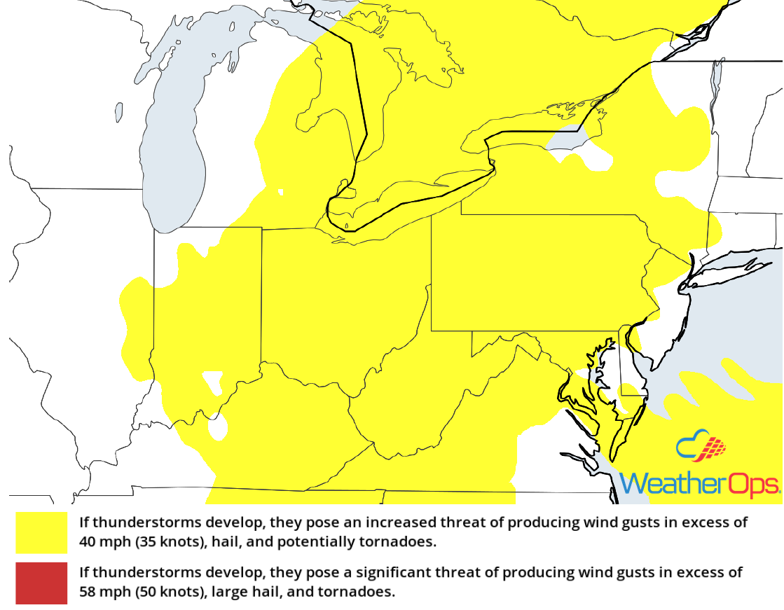 Thunderstorm Risk for Tuesday, August 21, 2018