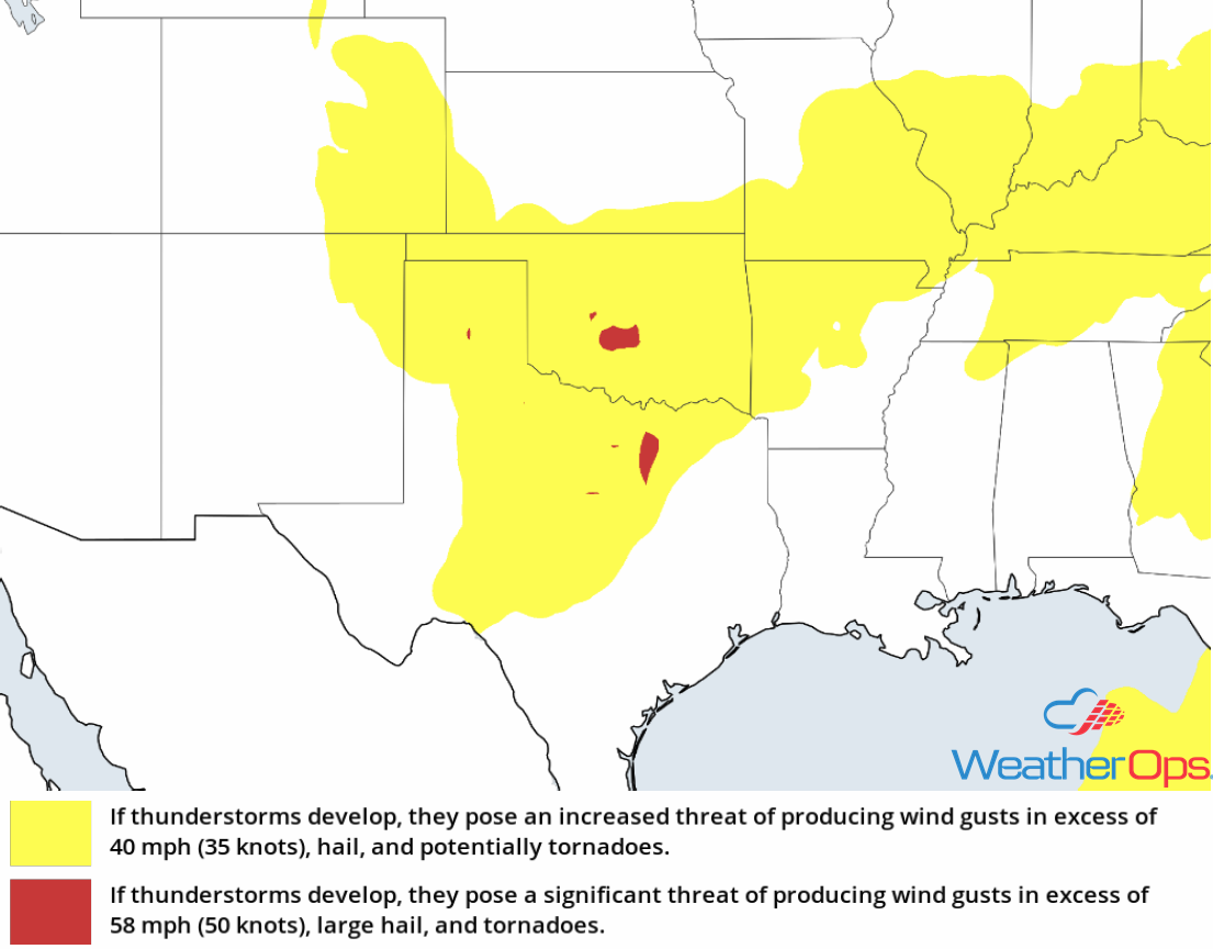 Thunderstorm Risk for Tuesday, May 15, 2018
