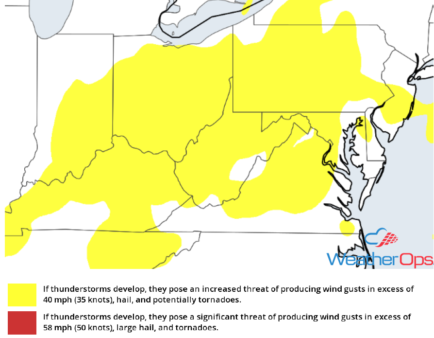 Thunderstorm Risk for Tuesday, May 22, 2018