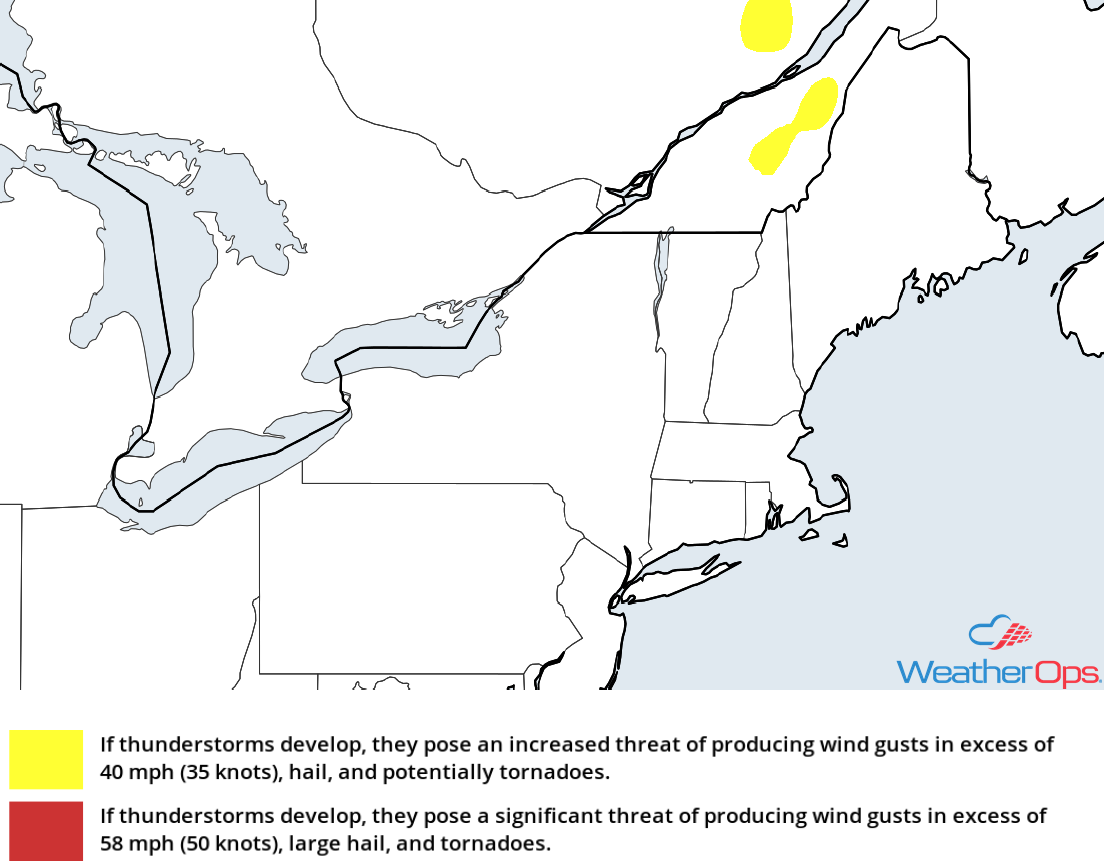 Thunderstorm Risk for Monday, July 2, 2018