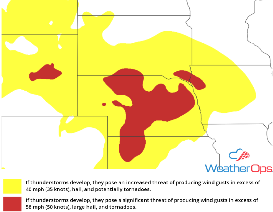 Thunderstorm Risk for Tuesday, May 22, 2018