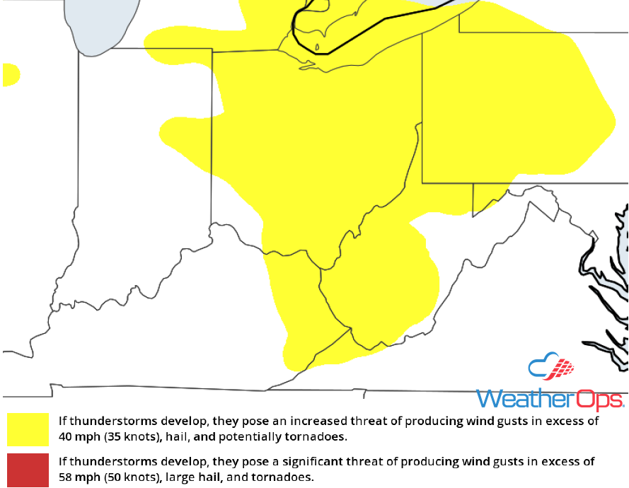 Thunderstorm Risk for Friday, May 11, 2018