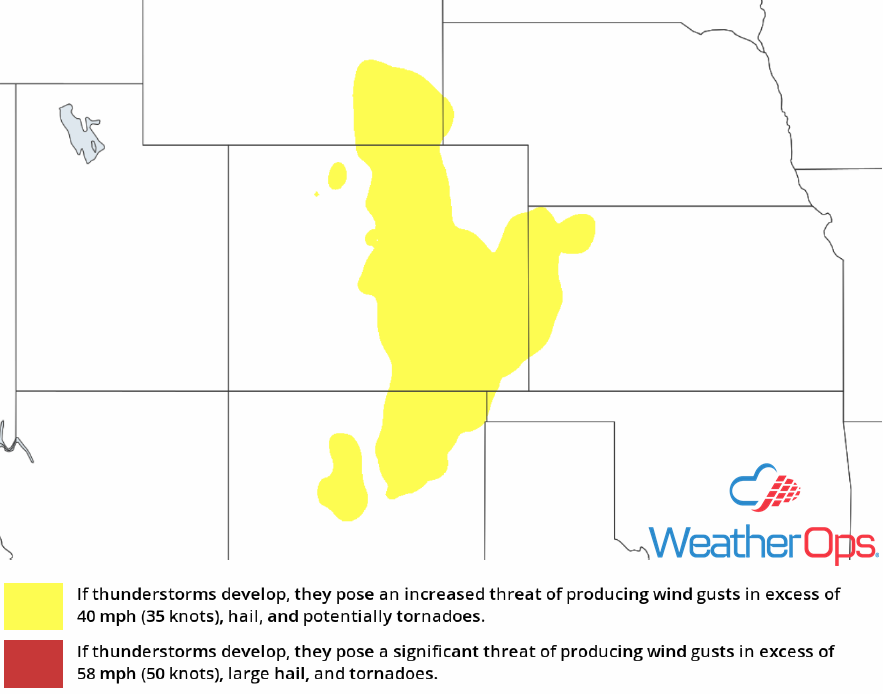 Thunderstorm Risk for Monday, July 23, 2018