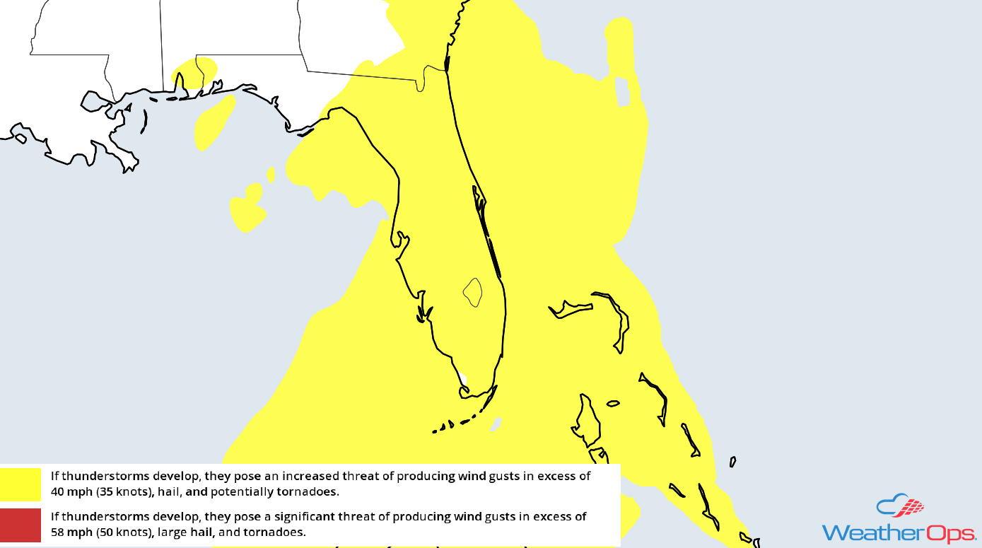 Thunderstorm Risk for Monday, May 14, 2018