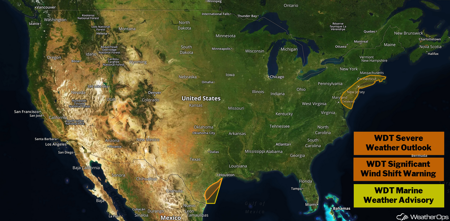 US Hazards Monday, October 15, 2018