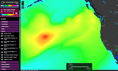 WeatherOps GIS Wave Height Forecast