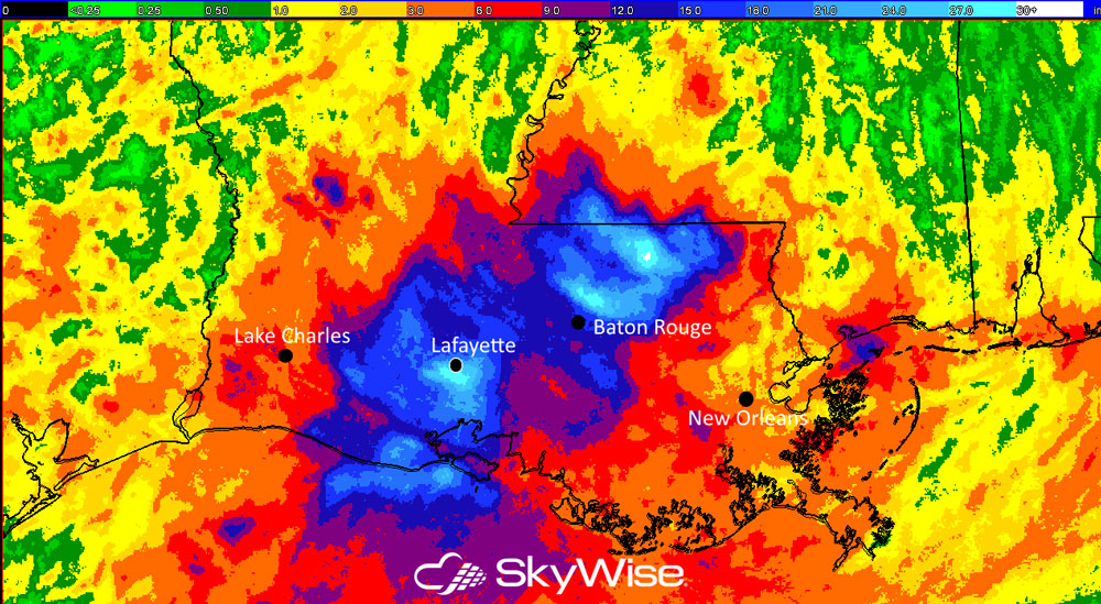 Record Flooding in Louisiana