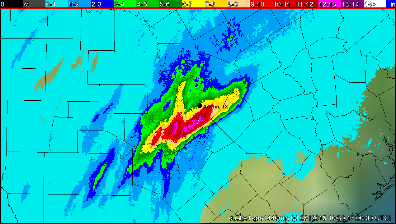 Historic Rainfall and Flooding in Austin