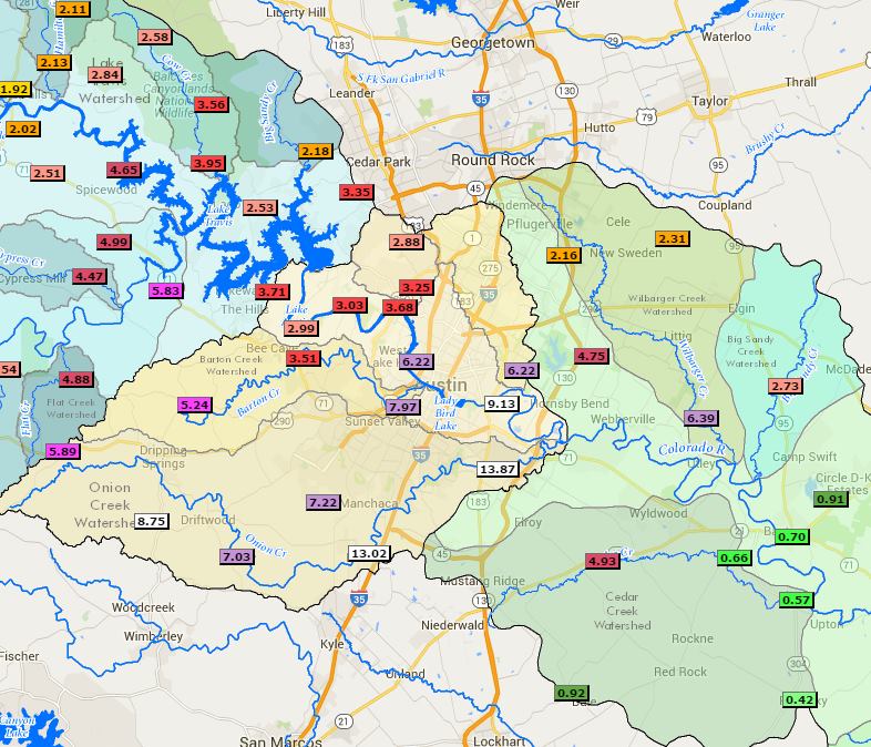 24hr rain gauge network